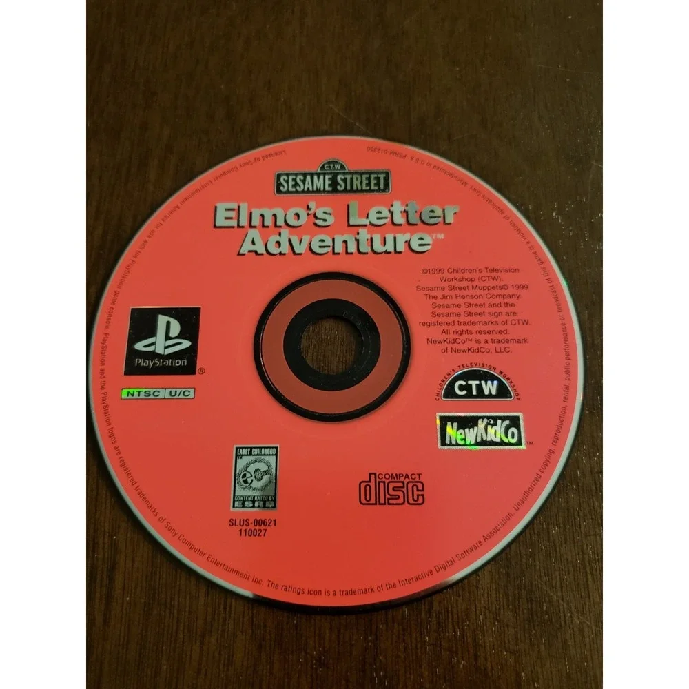 Sesame‎ Street: Elmo's Letter Adventure (Sony PlayStation 1, 1999) Disc Only PS1